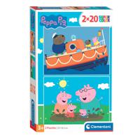 Clementoni Legpuzzel Super Color Peppa Pig, 2x20st.