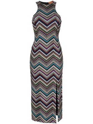 Missoni robe mi-longue à chevrons - Multicolore