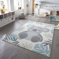 Vloerkleed Kids Coala - 80x150cm - Creme Grafisch Vloerkleed - 123vloerkleed.nl is de online webshop voor vloerkleden en woonaccessoires. - thumbnail