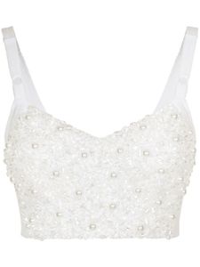 Dolce & Gabbana haut-corset à perles KIM DOLCE&GABBANA - Blanc