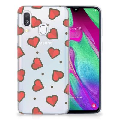 Samsung Galaxy A40 | TPU bumper | Hearts