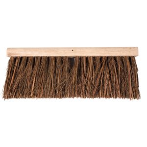 Talen Tools bezemkop - buitenbezem - bruin - hout/natuurvezel - 47 cm   -