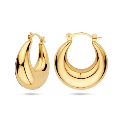 Prachtige 14k Geelgouden Oorringen - Afmeting 25.5x9mm