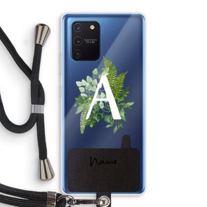Green Brush: Samsung Galaxy Note 10 Lite Transparant Hoesje met koord