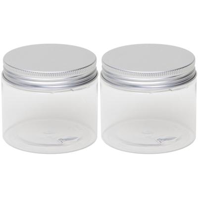 Kleine weckpot / inmaakpot - 2x - 150 ml - kunststof - met schroefdeksel - 7 x 6 cm