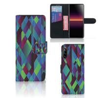 Sony Xperia L4 | Book Case | Abstract Green Blue