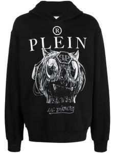 Philipp Plein hoodie à imprimé graphique - Noir