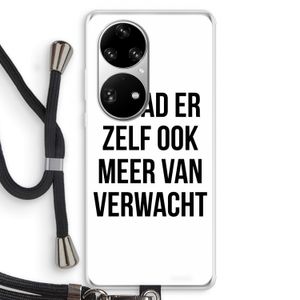 Meer verwacht: Huawei P50 Pro Transparant Hoesje met koord