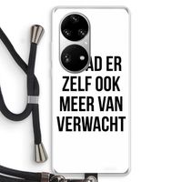 Meer verwacht: Huawei P50 Pro Transparant Hoesje met koord