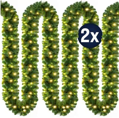 Kerstguirlande , slinger, kerstslinger 5mtr 80xLED -in/outdoor - inclusief - versiering