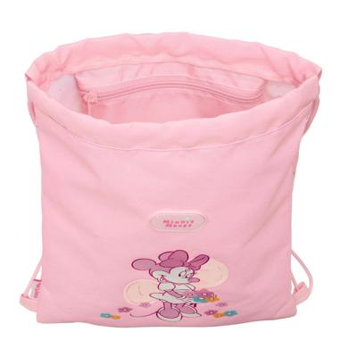 Rugtas met Koordjes Minnie Mouse Baby Roze 26 x 34 x 1 cm