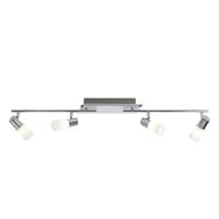 Trio Design plafondspotSeries 8214 4-lichts metaalgrijs met chroom - 821410405
