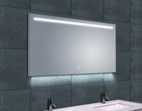 Badkamerspiegel Ambi one | 120x60 cm | Rechthoekig | Directe en indirecte LED verlichting | Touch button | Met verwarming