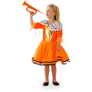 Oranje Koninginnen jurk voor meisjes 3-5 jaar (S)  -