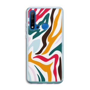Colored Zebra: Huawei P20 Lite (2019) Transparant Hoesje