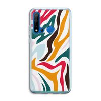Colored Zebra: Huawei P20 Lite (2019) Transparant Hoesje