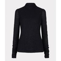 Esqualo - Zwart | Dames | Top | Zwart | XXL | regular | Kamst mode