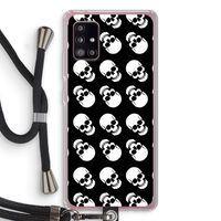 Musketon Skulls: Samsung Galaxy A51 5G Transparant Hoesje met koord Musketon Skulls: Samsung Galaxy A51 5G Transparant Hoesje met koord