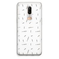 Hipster stripes: OnePlus 6 Transparant Hoesje