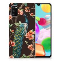 Samsung Galaxy A41 | TPU Hoesje | Pauw met Bloemen