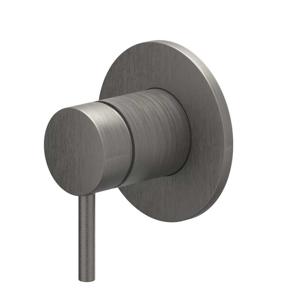 Afbouwdeel IVY Bond Inbouw douchemengkraan Met Ronde Rozet Geborsteld Metal Black PVD IVY