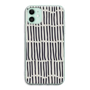 Moroccan stripes: iPhone 11 Transparant Hoesje