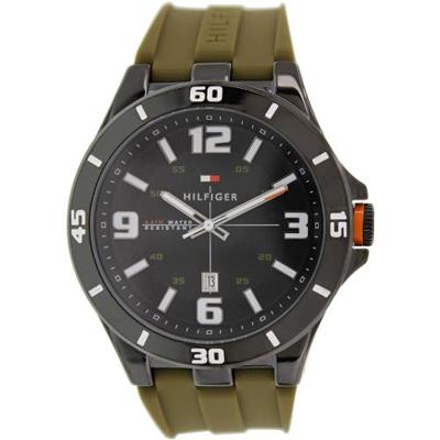 Tommy Hilfiger horloge met ronde siliconen band