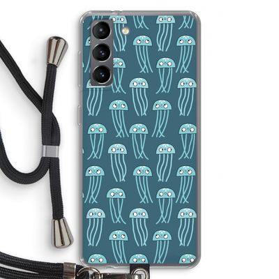 Kwallie: Samsung Galaxy S21 Transparant Hoesje met koord