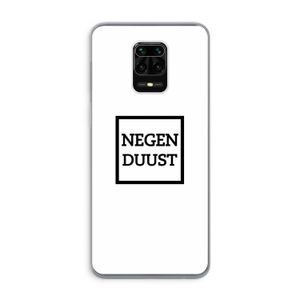 Negenduust vierkant: Xiaomi Redmi Note 9 Pro Transparant Hoesje