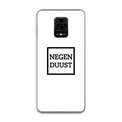 Negenduust vierkant: Xiaomi Redmi Note 9 Pro Transparant Hoesje