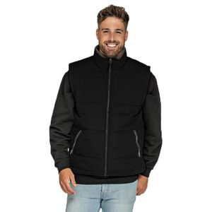 Zwarte bodywarmer voor heren