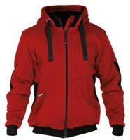 DASSY sweatshirt jas pulse rood/zwart l
