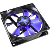 NoiseBlocker BlackSilent XE2 PC-ventilator Zwart, Blauw (transparant) (b x h x d) 92 x 92 x 25 mm - thumbnail