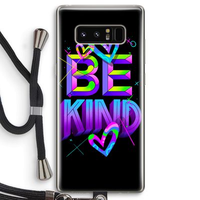 Be Kind: Samsung Galaxy Note 8 Transparant Hoesje met koord