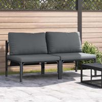 Buitenmeubelsets met kussen met kussen 2 pcs Antraciet