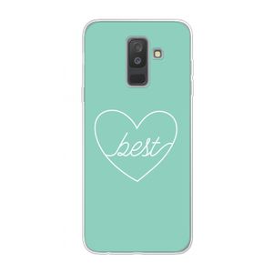 Best heart pastel: Samsung Galaxy A6 Plus (2018) Transparant Hoesje