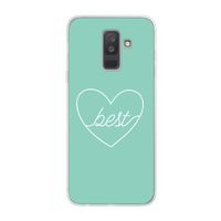 Best heart pastel: Samsung Galaxy A6 Plus (2018) Transparant Hoesje