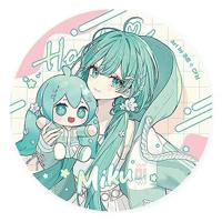 Character Vocal Series 01: Hatsune Miku Miku Hug Series Pinback Button: Flower Ver. 8 cm Umkarton (10)