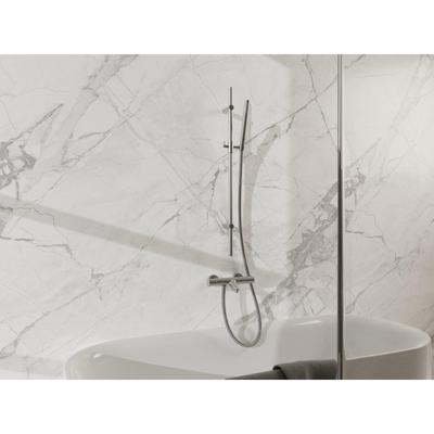 Fortifura Calvi Badkraan - met glijstangset - staafhanddouche - metalen doucheslang - geborsteld RVS PVD (RVS) SW767489/SW496812/SW706208/SW720222