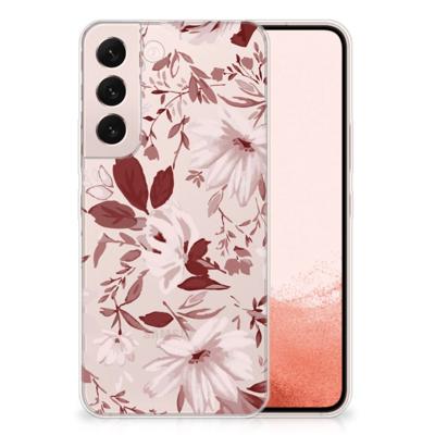 Smartphone hoesje Samsung Galaxy S22 Watercolor Flowers
