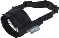 Nylon muilkorf hond mt l zwart