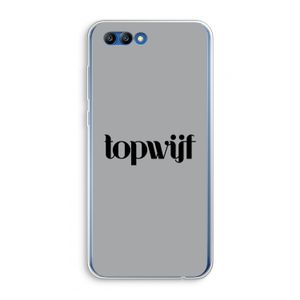 Topwijf Grijs Zwart: Honor 10 Transparant Hoesje