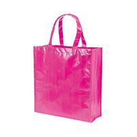 Boodschappentassen shoppers fuchsia roze 38 cm - thumbnail