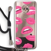 Bite my lip: Motorola Moto G6 Transparant Hoesje met koord
