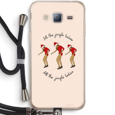 Jingle Ladies: Samsung Galaxy J3 (2016) Transparant Hoesje met koord