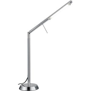 LED Vloerlamp - Trion Filiga - 6W - Warm Wit 3000K - 1-lichts - Dimbaar - Rond - Mat Nikkel - Aluminium