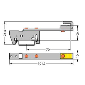 WAGO 790-300 Verzamelrailhouder 10 stuk(s)