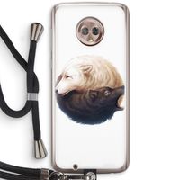 Yin Yang Wolves: Motorola Moto G6 Transparant Hoesje met koord
