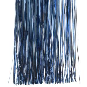 Decoris kerstboom folie slieren - tinsel - donkerblauw - 50 cm - kerstboomversiering