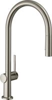Hansgrohe Talis M54 ééngreeps keukenmengkraan 210 met uittrekbare vuistdouche en sBox, 2 straalsoorten, rvs look